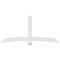 Ekena Millwork Bellingham Architectural Grade PVC Gable Bracket, 96"W x 44"H x 2"D x 6"F, 11/12 Pitch GBP096X44X0206BEL00 - alternate 4